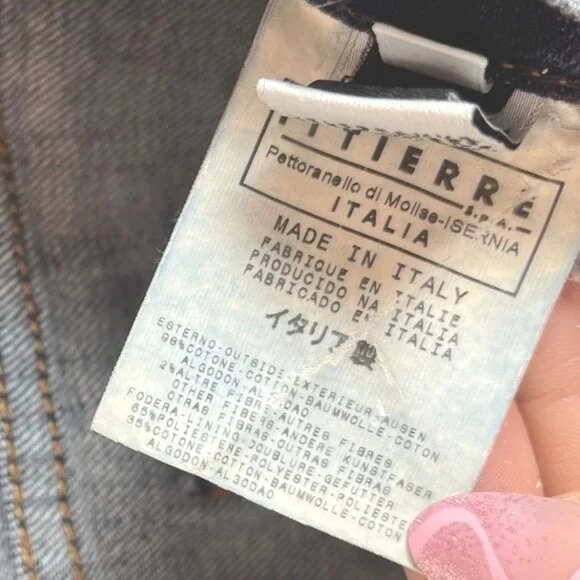 D&G Dolce & Gabbana Womens Denim Capri Jeans With Lace Accent Size 32 waist - Picture 11 of 12